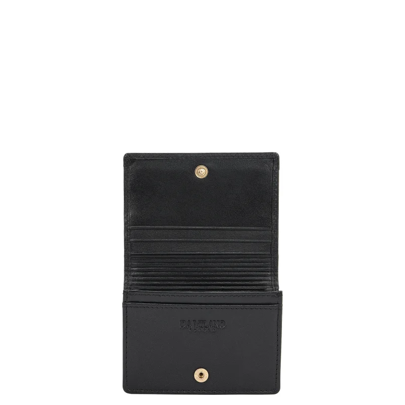 Da Milano Black 5 Slots Leather Card Case - Black  | Best Price UAE